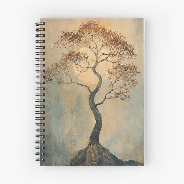 Item preview, The Rooted Sun – Sacred Tree & Golden Sun Spiritual Art designed and sold by SacredLensV.