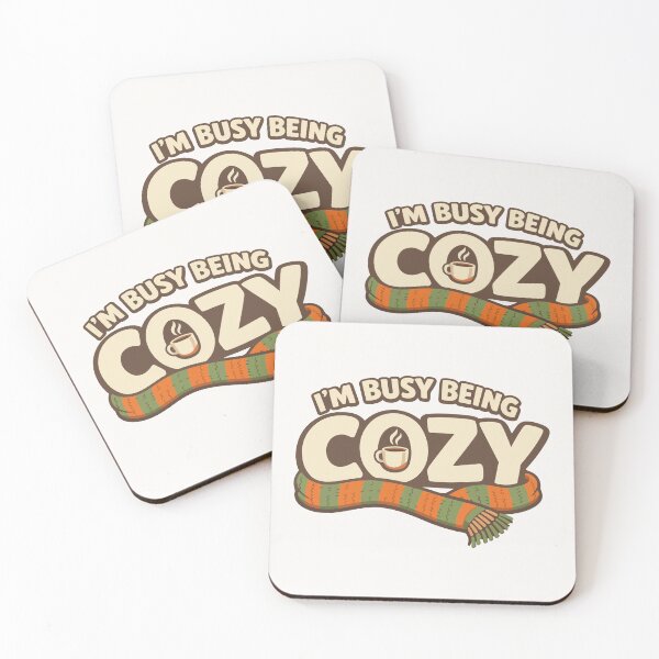 Item preview, I’m Busy Being Cozy Funny Typography Gift for Autumn Fans, Students & Cozy Lifestyle Lovers designed and sold by stylishdzign.