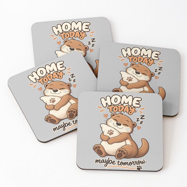 Item preview, Funny Otter Meme Collection - Homebody Otter Meme Cartoon - Introvert Humor designed and sold by MiraLumeStudio.