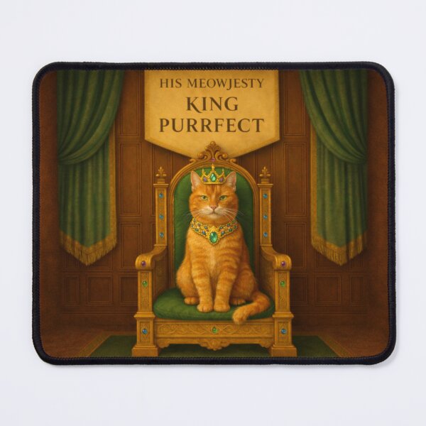 Item preview, Ginger Royal Cat - His Meowjesty King Purrfect designed and sold by PurrfectWhisper.