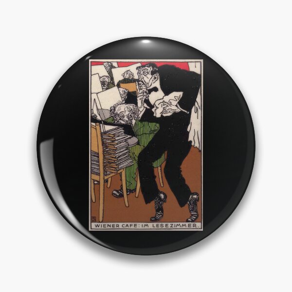 Item preview, Vintage  color lithograph, Viennese Café: In the Reading Room designed and sold by stevepaint.