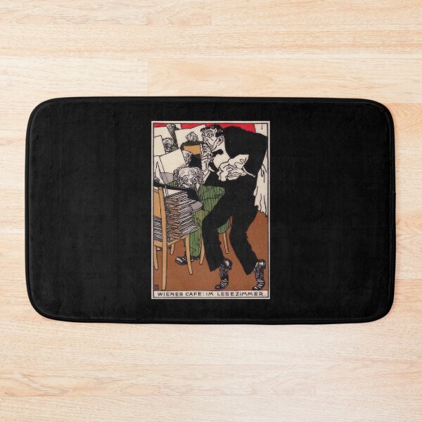 Item preview, Vintage  color lithograph, Viennese Café: In the Reading Room designed and sold by stevepaint.