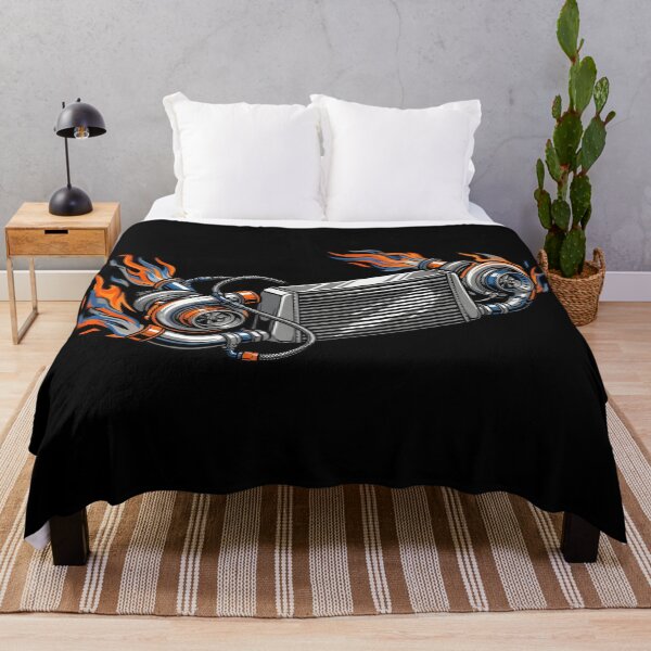 Item preview, Twin Turbo Intercooler Flaming Boost JDM Racing Car Tuning Aesthetic designed and sold by mood-draftsman.
