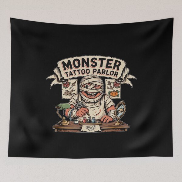 Item preview, Halloween Monster – Monster Tattoo Parlor designed and sold by No Excuses Supply.