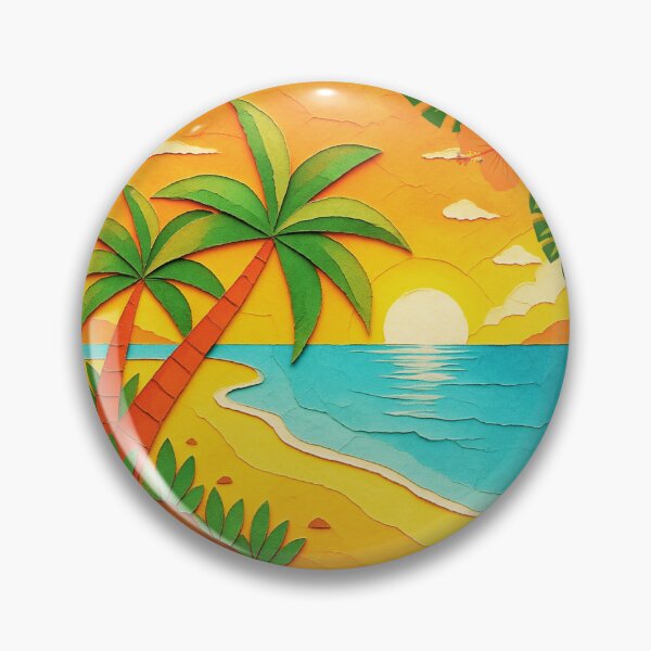 Item preview, Clearwater Beach Florida Retro Sunset Palm Tree Design | Gulf Coast Souvenir Art designed and sold by DonnaRaine.
