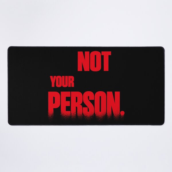 Item preview, Not Your Person – Crimson Red Stacked Block Typography designed and sold by Anyshca.
