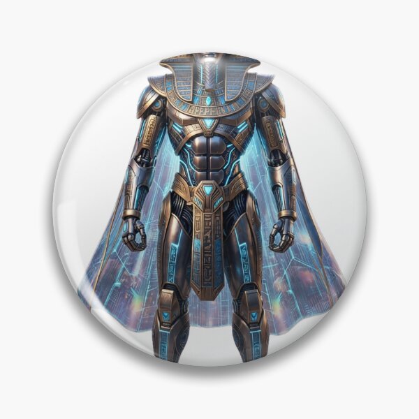 Item preview, Cyber Pharaoh - Futuristic Egyptian Robot God of Neo Cairo designed and sold by Csaba1983.