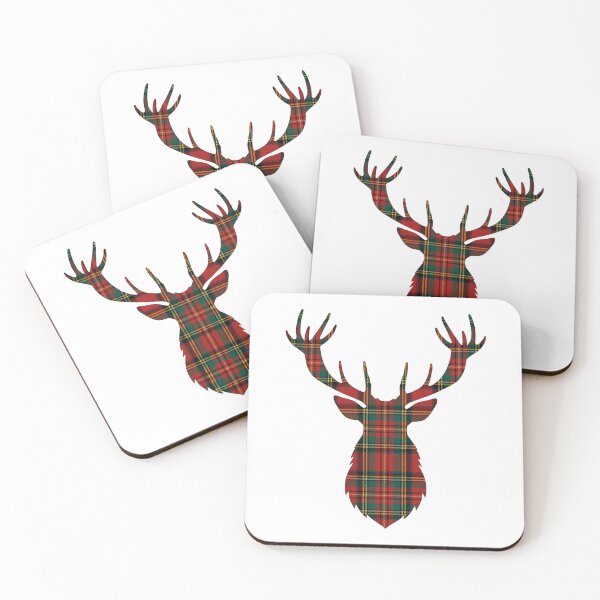 Item preview, Scottish tartan stag designed and sold by carlsmart1.