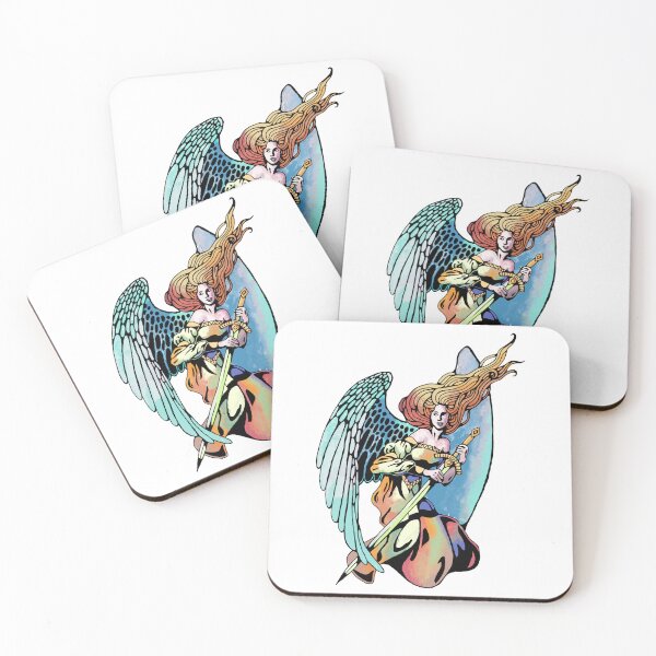 Item preview, Serra Angel Magic the Gathering Card Art Alter designed and sold by whichmoss.