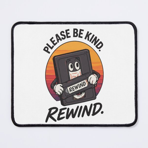Item preview, Please Be Kind Rewind - Retro Vintage VHS Cassette 80s Nostalgia Art & Print designed and sold by CrsDesignStudio.