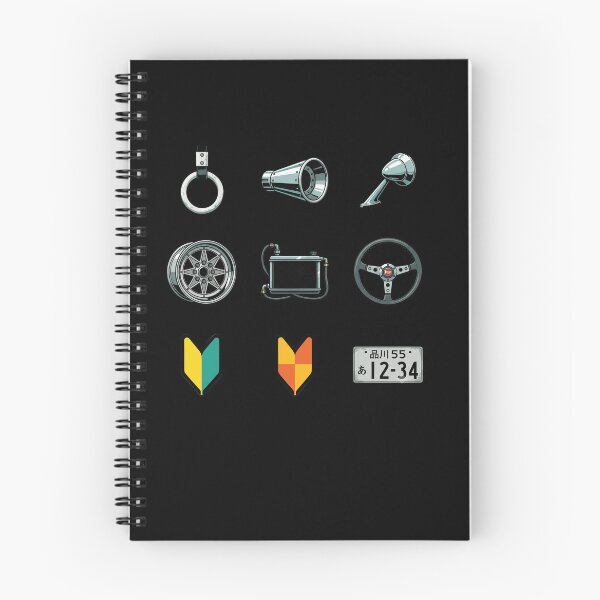 Item preview, JDM Kyusha Retro Car Parts Wakaba Shoshinsha Drift Culture Sticker Pack designed and sold by mood-draftsman.