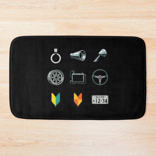 Item preview, JDM Kyusha Retro Car Parts Wakaba Shoshinsha Drift Culture Sticker Pack designed and sold by mood-draftsman.