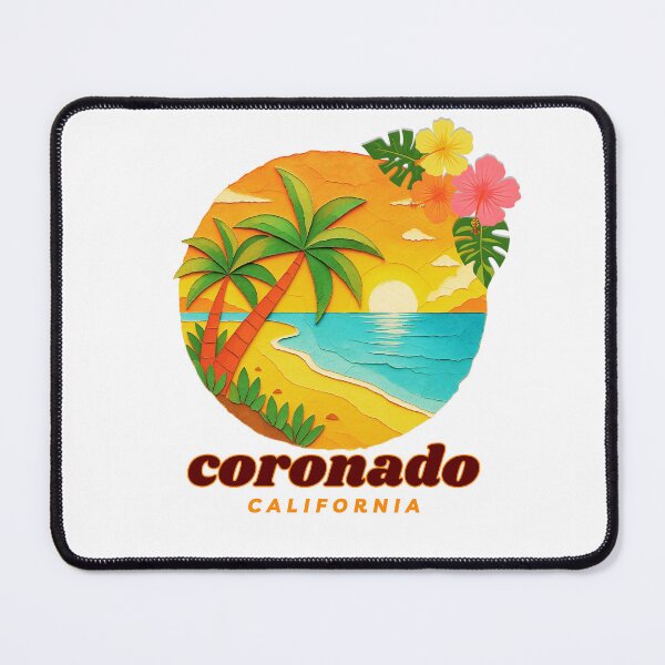 Item preview, Coronado California Retro Sunset Palm Tree Design | San Diego Beach Souvenir Art designed and sold by DonnaRaine.