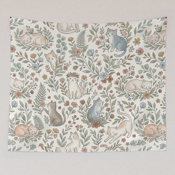 Item preview, cat dad pattern pastel designed and sold by frantuliuss.