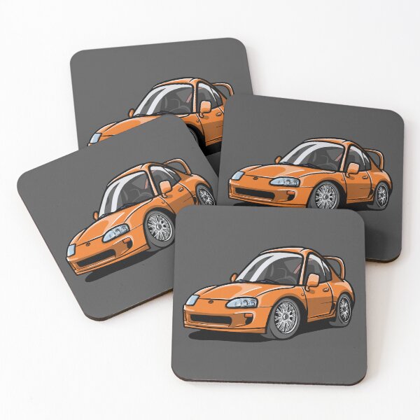Item preview, Toyota Supra Cartoon designed and sold by CUTOCARS-SHOP.