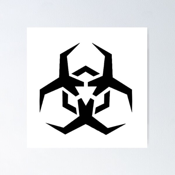 Item preview, Dark Geometric Warrior Emblem – Futuristic Black Symbol designed and sold by aloksahu123.