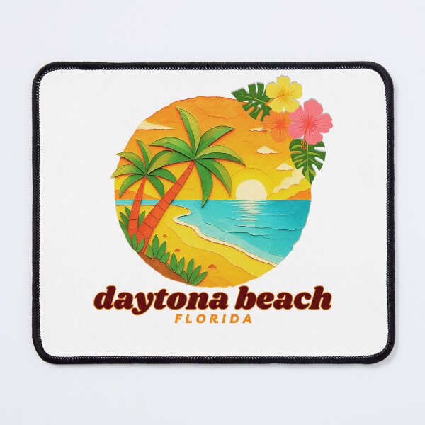 Item preview, Daytona Beach Florida Retro Sunset Palm Tree Design | Florida Coast Souvenir Art designed and sold by DonnaRaine.