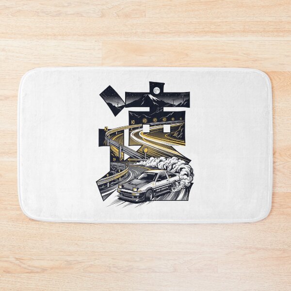 Item preview, JDM AE86 Touge Mountain Drift Japanese Kanji Silhouette Aesthetic designed and sold by mood-draftsman.