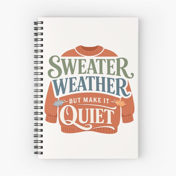 Item preview, Sweater Weather But Make It Quiet Funny Typography Gift for Autumn Fans, Introverts & Humor Lovers designed and sold by stylishdzign.