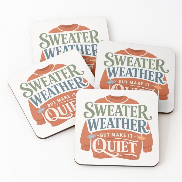 Item preview, Sweater Weather But Make It Quiet Funny Typography Gift for Autumn Fans, Introverts & Humor Lovers designed and sold by stylishdzign.