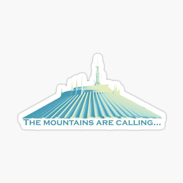 Space Mountain is Calling Sticker