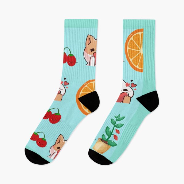 Item preview, Cute Kawaii Cats Oranges And Cherries Pattern designed and sold by Azurart2.