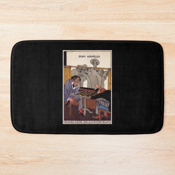 Item preview,  Vintage  color lithograph, Viennese Café: The Chess Players  designed and sold by stevepaint.