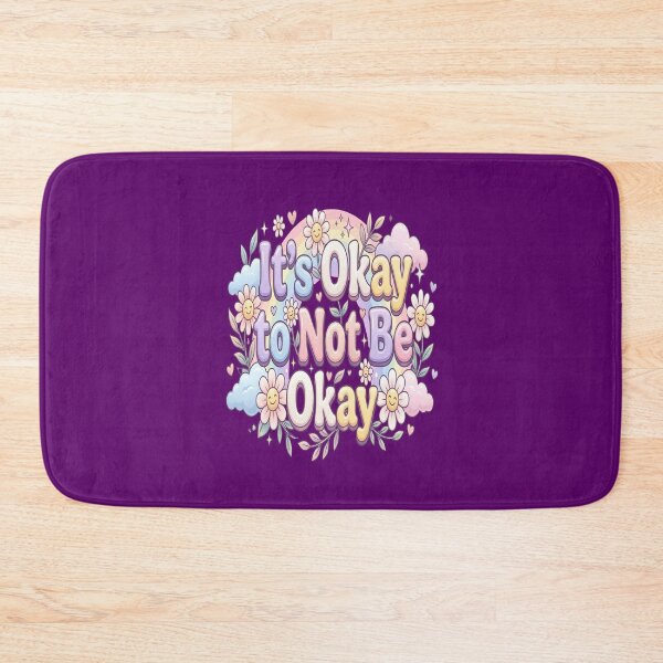 Item preview, It's Okay to Be Not Okay | Self Care & Emotional Wellness Quote for Women designed and sold by Soft Strength Studio.