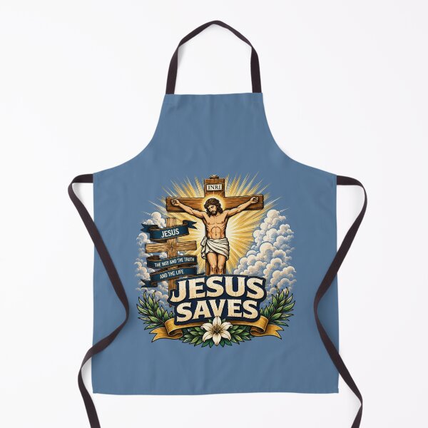 Artikelvorschau, Jesus Saves Christian Cross Vintage Religious Design entworfen und verkauft von MushArtist.