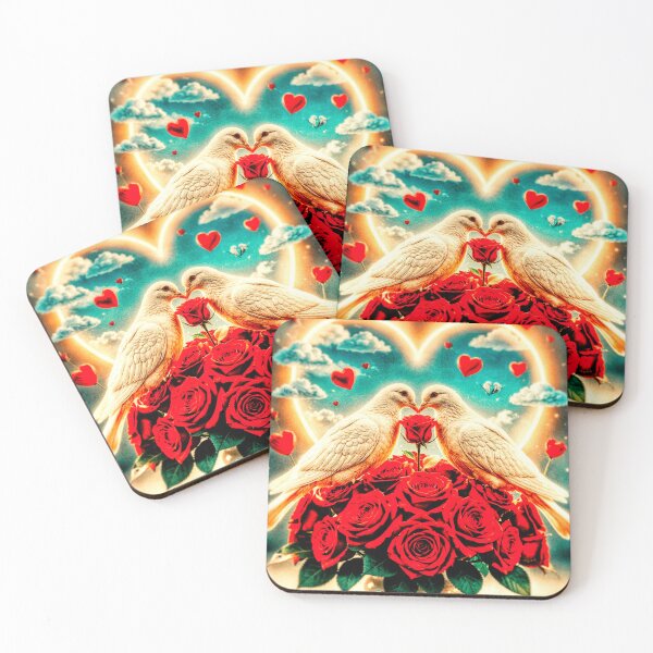 Item preview, Lovebirds and roses? My heart just fluttered! designed and sold by The Empire Of Digital Art..