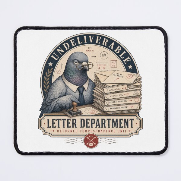 Item preview, Vintage Undeliverable Letter Department Pigeon designed and sold by Mosslume Studio.