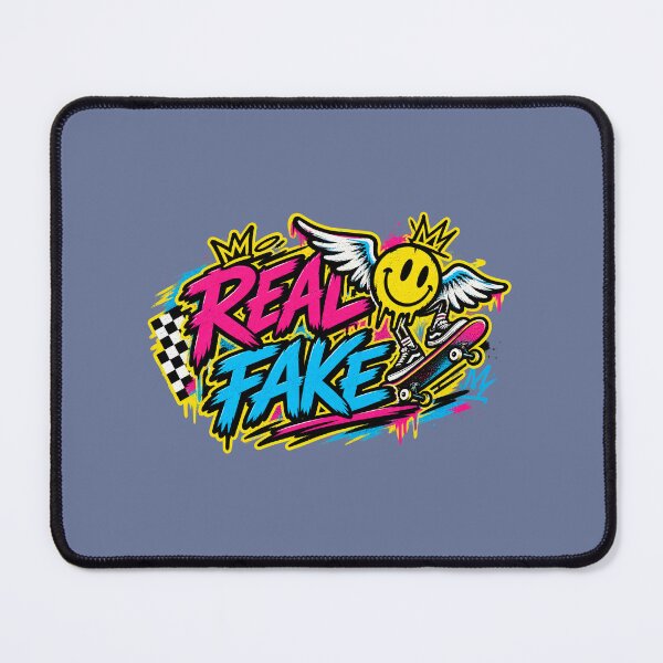 Item preview, REAL FAKE — Winged Smiley Skate designed and sold by itamaraz.
