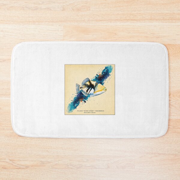 Item preview, Picasso Humu Humu Triggerfish Watercolor Marine Art designed and sold by KenworksDigital.