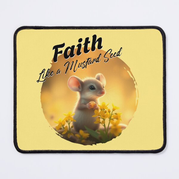 Item preview, Faith Like a Mustard Seed Cute Mouse Christian Design designed and sold by Sachie's Studio.