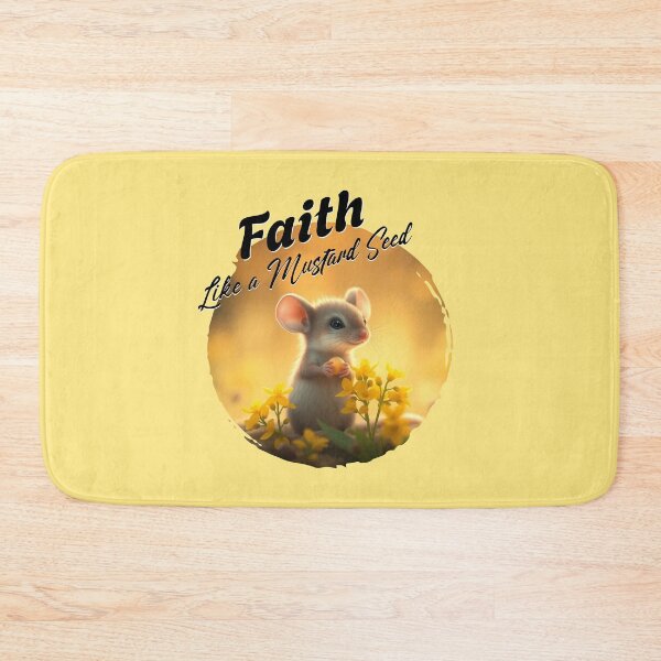 Item preview, Faith Like a Mustard Seed Cute Mouse Christian Design designed and sold by Sachie's Studio.