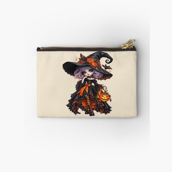 Item preview, Creepy Cute Pumpkin Witch for Goth Lovers designed and sold by POD DYNASTY | Original Print On Demand T-Shirt Graphics.