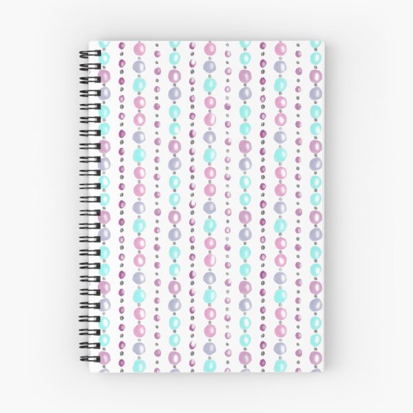 Item preview, 70s Curtain Beads white background turquoise and pink designed and sold by shannondoucette.
