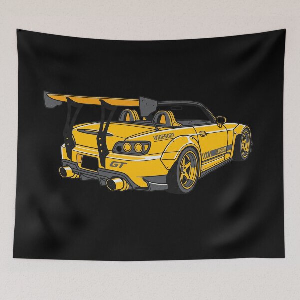 Item preview, JDM S2000 AP2 Widebody Yellow Roadster GT Track Racing Aesthetic designed and sold by mood-draftsman.