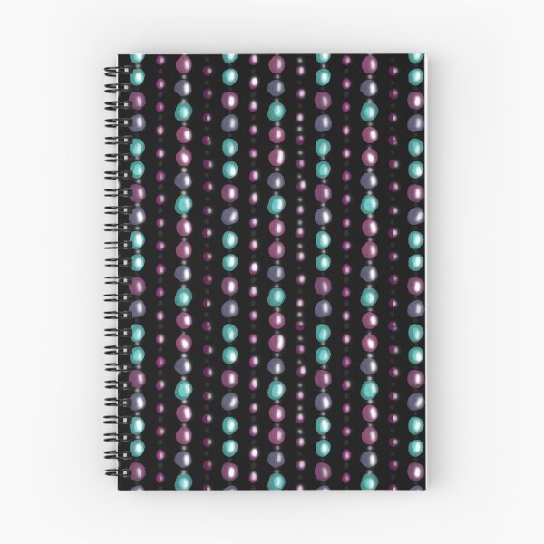 Item preview, 70s Curtain Beads black background turquoise and pink designed and sold by shannondoucette.
