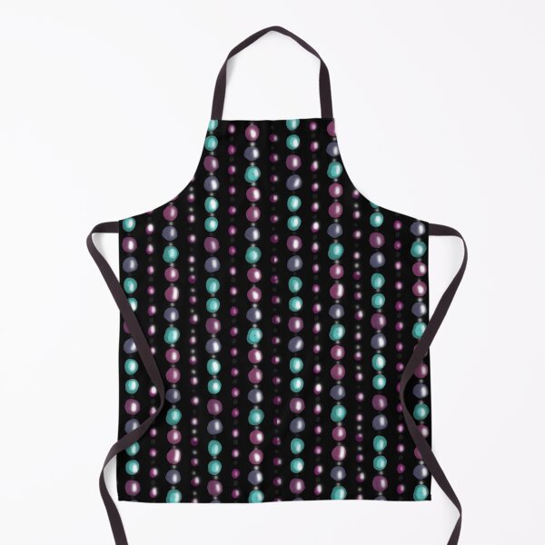 Item preview, 70s Curtain Beads black background turquoise and pink designed and sold by shannondoucette.