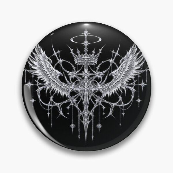 Item preview, Cyber sigilism angelcore crown wings design y2k designed and sold by julie1101.