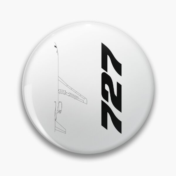 Item preview, 727 Commercial Jetliner Technical Blueprint (Black Edition) designed and sold by Magazine Combate.