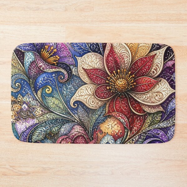Item preview,  Colorful Floral Mosaic Decorative Garden designed and sold by Beyond The Canvas.