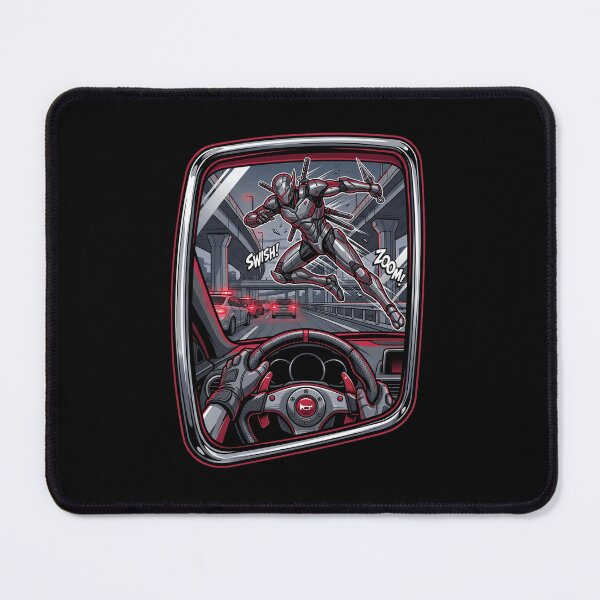 Item preview, Cyberpunk Ninja Highway Car Chase POV Comic Manga Aesthetic designed and sold by mood-draftsman.