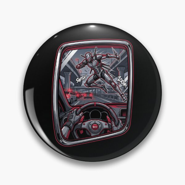 Item preview, Cyberpunk Ninja Highway Car Chase POV Comic Manga Aesthetic designed and sold by mood-draftsman.
