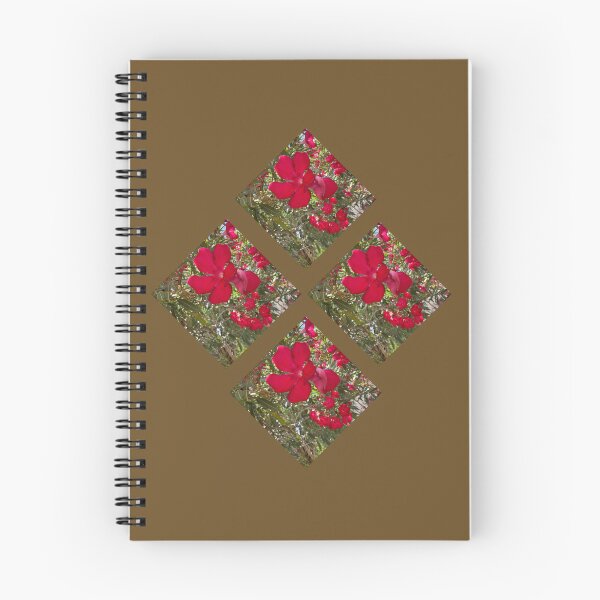 Item preview, Red Oleander Diamond Pattern Vibrant Floral Collage Art designed and sold by BalkanBloom.