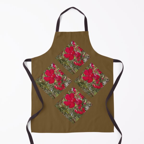 Item preview, Red Oleander Diamond Pattern Vibrant Floral Collage Art designed and sold by BalkanBloom.