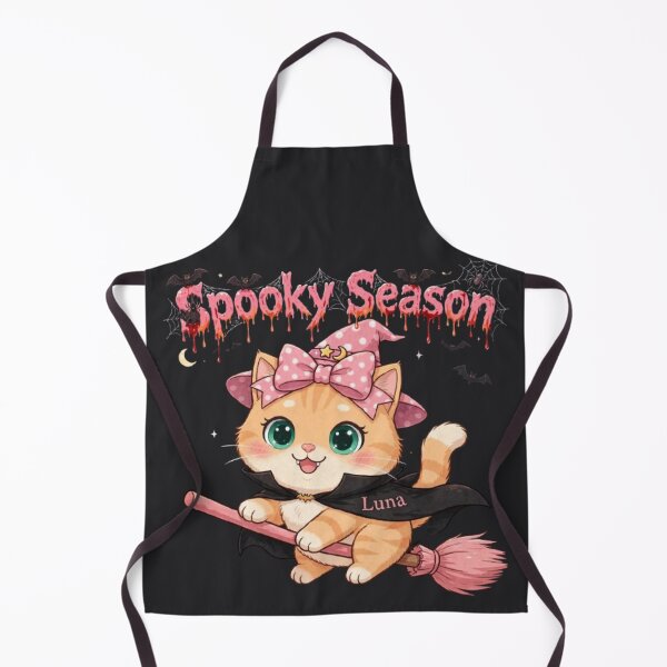 Item preview, Cute Pink Witch Cat Spooky Season Halloween designed and sold by Moody Vibes Studio.