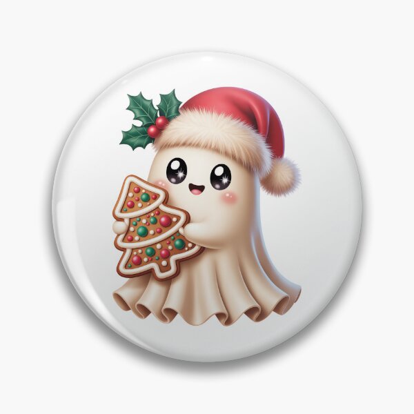 Item preview, Cute Ghost with Santa Hat designed and sold by jkrphoto.