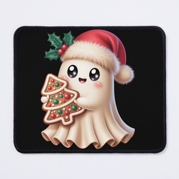 Item preview, Cute Ghost with Santa Hat designed and sold by jkrphoto.